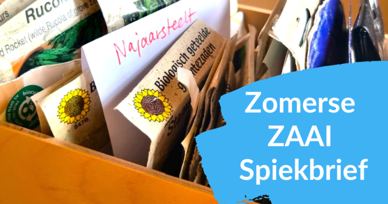 Zomerse zaai spiekbrief