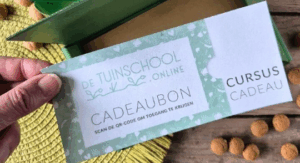 cadeaubon giftcard duurzame tuincursus van Tuinschool online